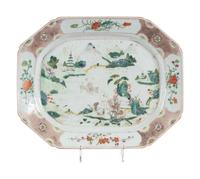 Two Chinese Export Porcelain Platters