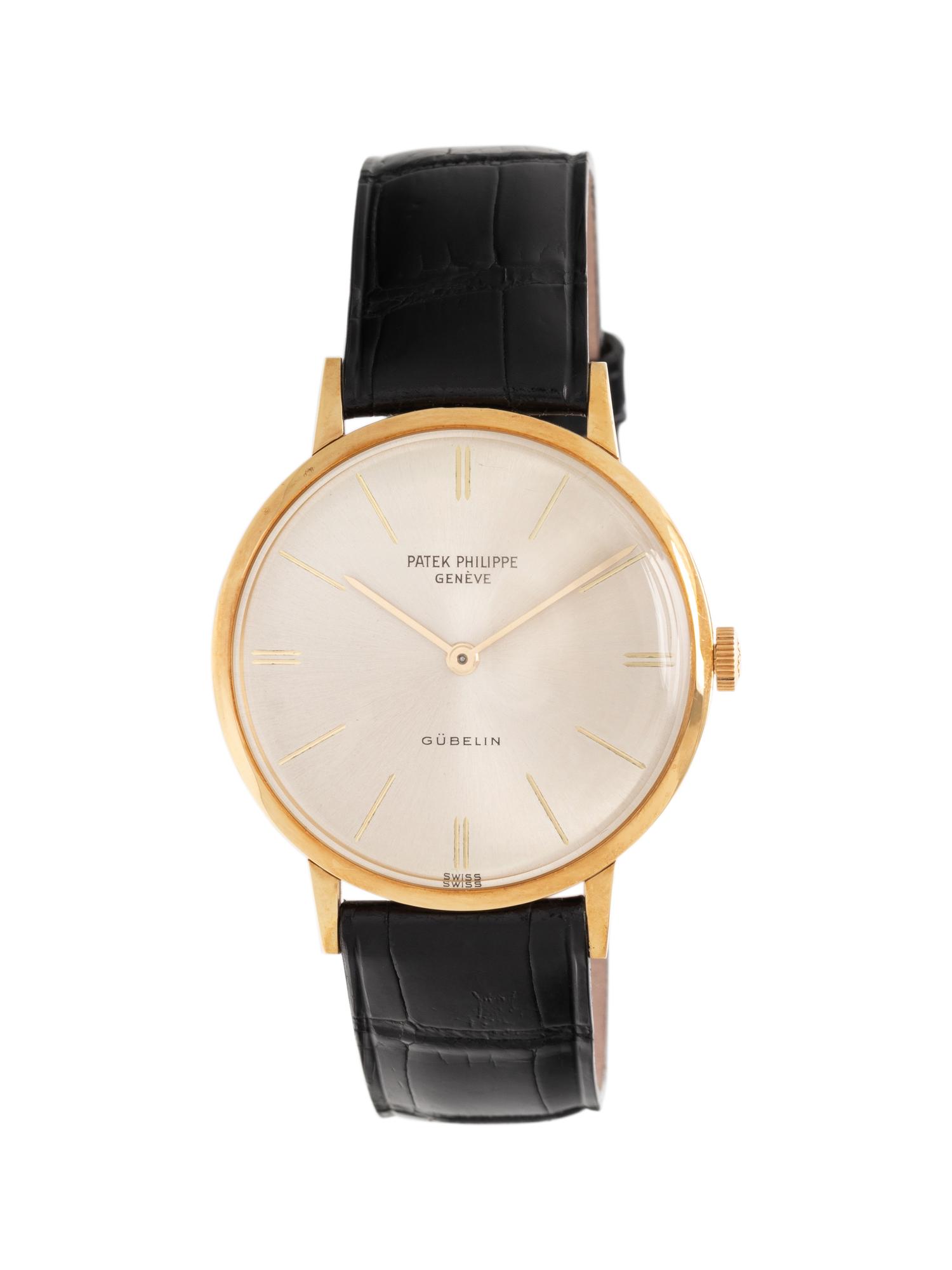 PATEK PHILIPPE, GÜBELIN, REF. 3468 18K YELLOW GOLD WRISTWATCH