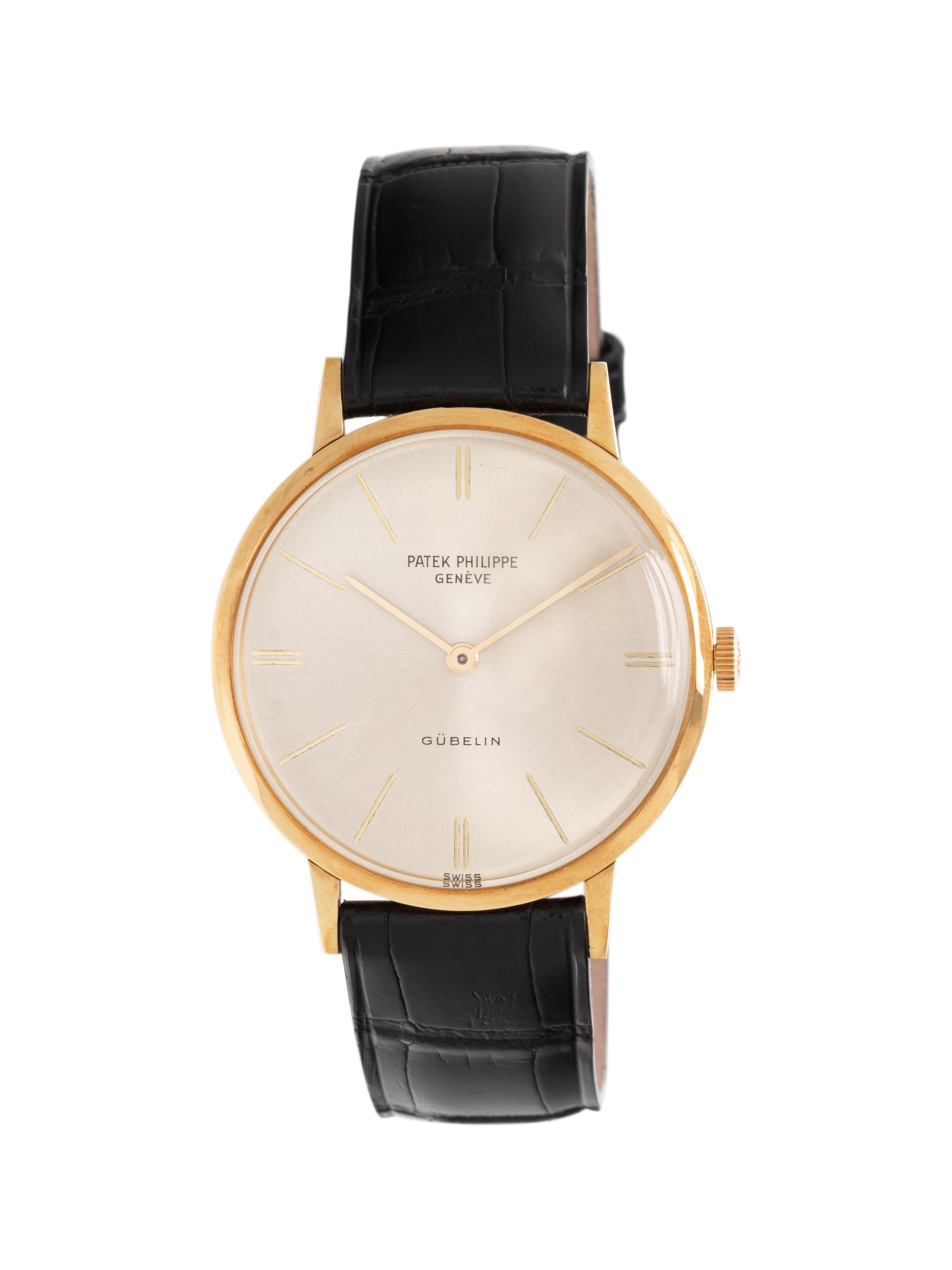PATEK PHILIPPE, GÜBELIN, REF. 3468 18K YELLOW GOLD WRISTWATCH