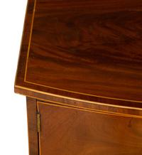 A Regency Style Mahogany Bow Front Side Cabinet