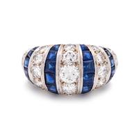 SAPPHIRE AND DIAMOND RING