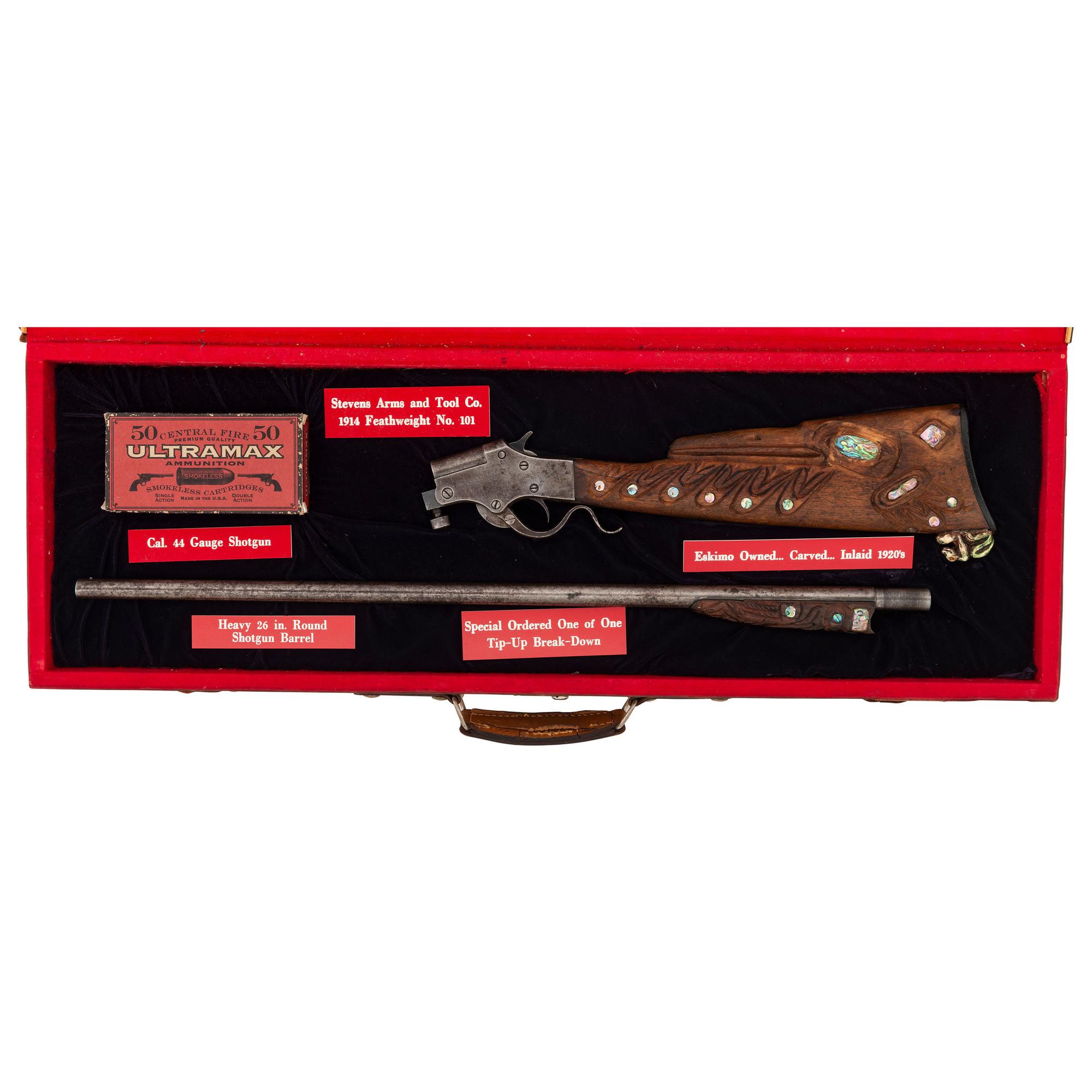 ** Stevens Tip Up Rifle Model No.101 Featherweight in Case