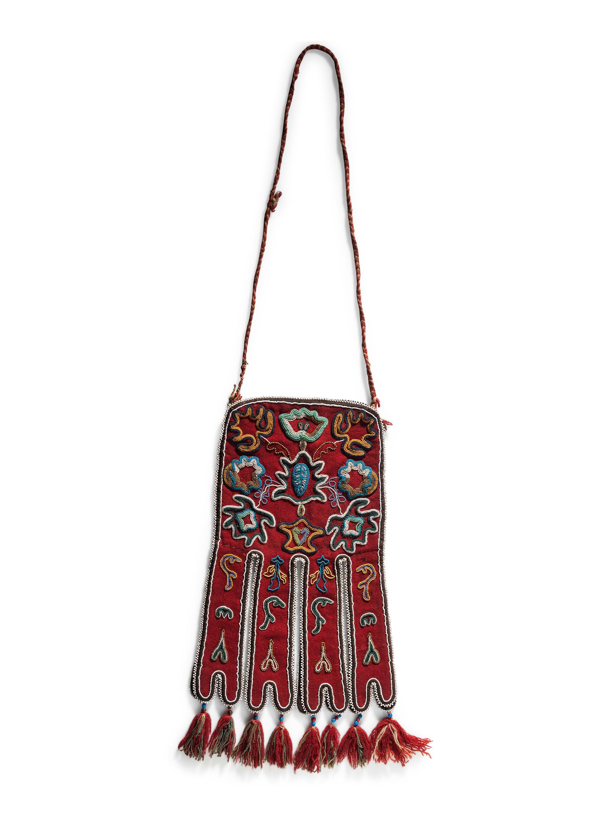 Tlingit Beaded Tab Octopus Bag