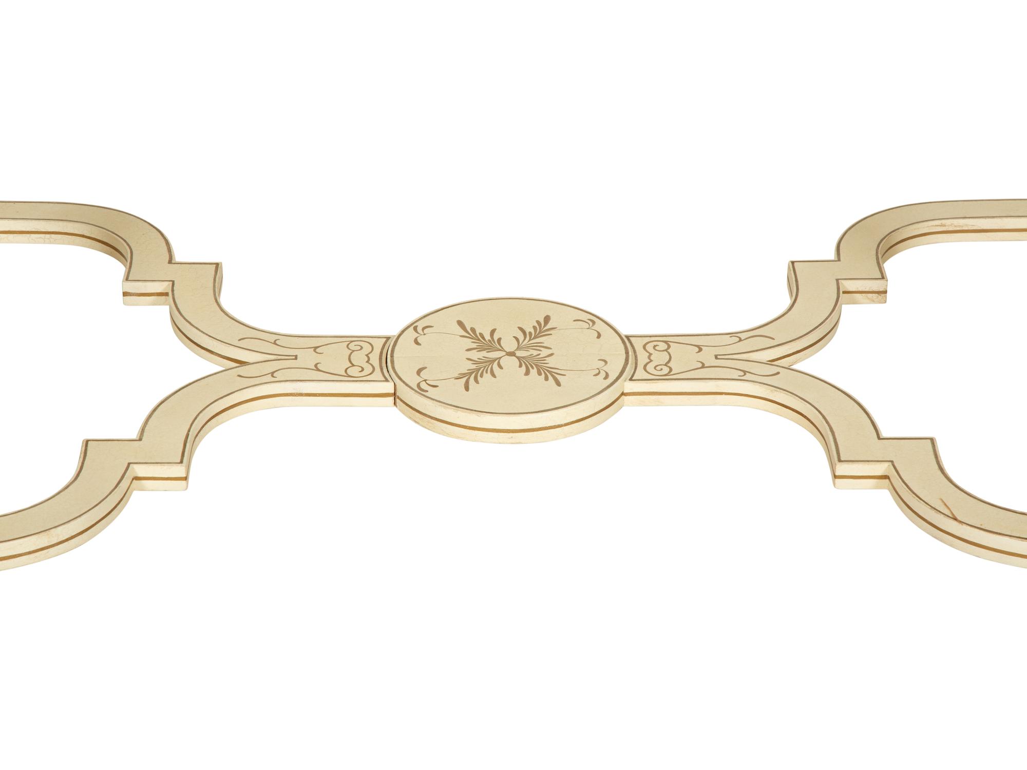 A Dessin Fournir White Lacquer Griswold Cabinet