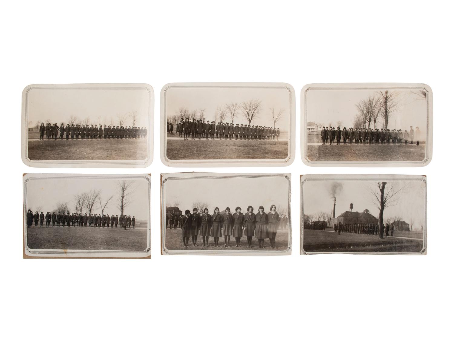[NATIVE AMERICANS] Photographic and RPPC archive documenting the Tomah Indian Industrial School, WI.
