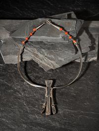 Award Winning Sterling Silver Ram's Horn Necklace