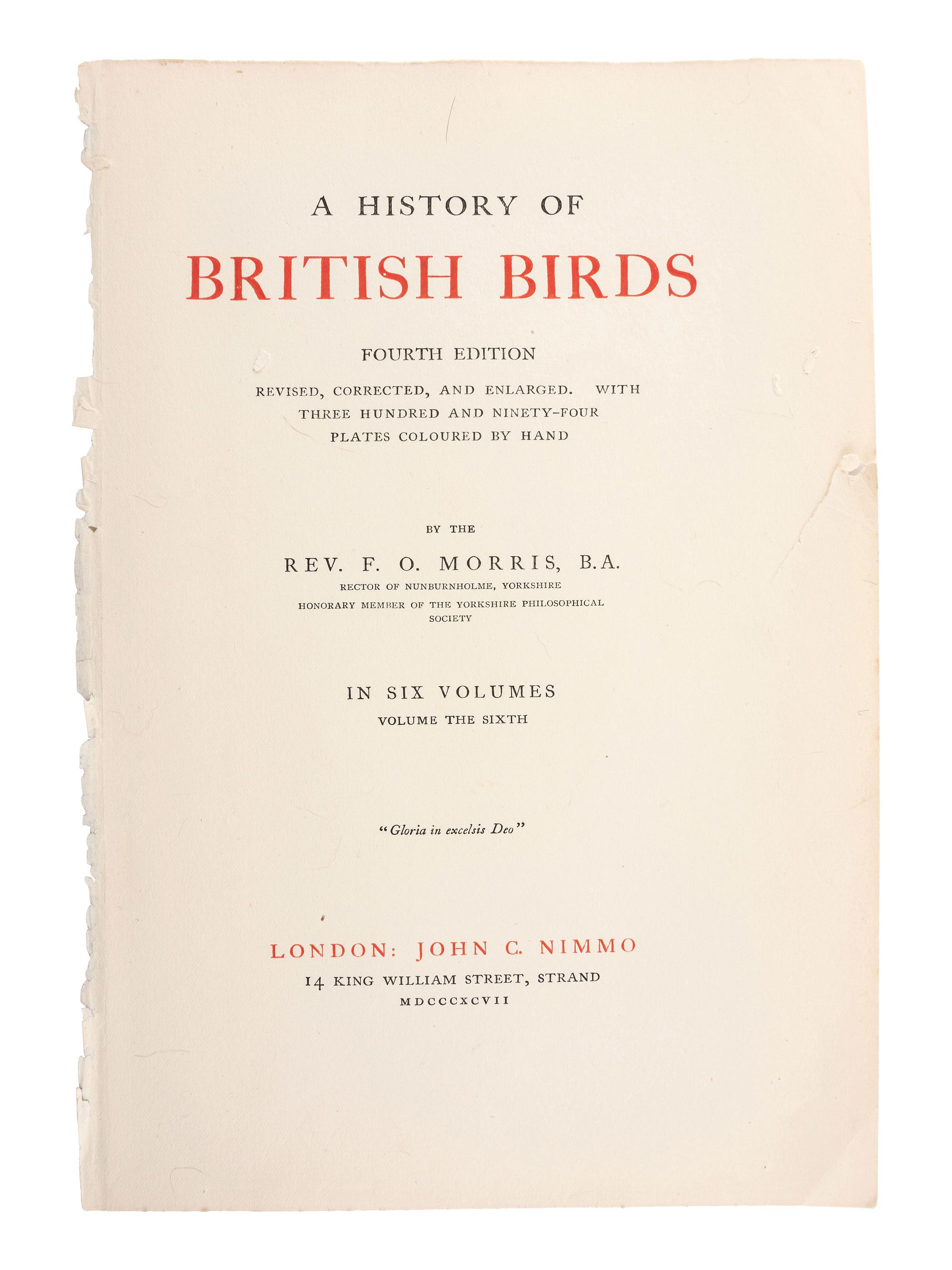 A Collection of Engravings from A History of British Birds , Rev. Francis Orpen Morris (Irish, 1810-1893)