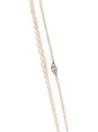SPAULDING & CO., NATURAL PEARL AND DIAMOND NECKLACE