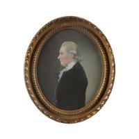 Thomas Day (English, 18th century) Pair of portrait miniature silhouettes: a lady and a gentleman