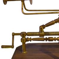 A Continental Brass and Wood Wine Server 15" W x 7.5" D x 15" H — Italy, 19th Century