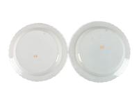 Four English Creamware Chargers
