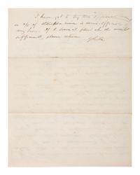 [CIVIL WAR]. [CHAMBERLAIN, Joshua L. (1828-1914)]. Autograph letter signed ("J.L. Chamberlain"). "Beyond Culpepper..." 24 September 1863.