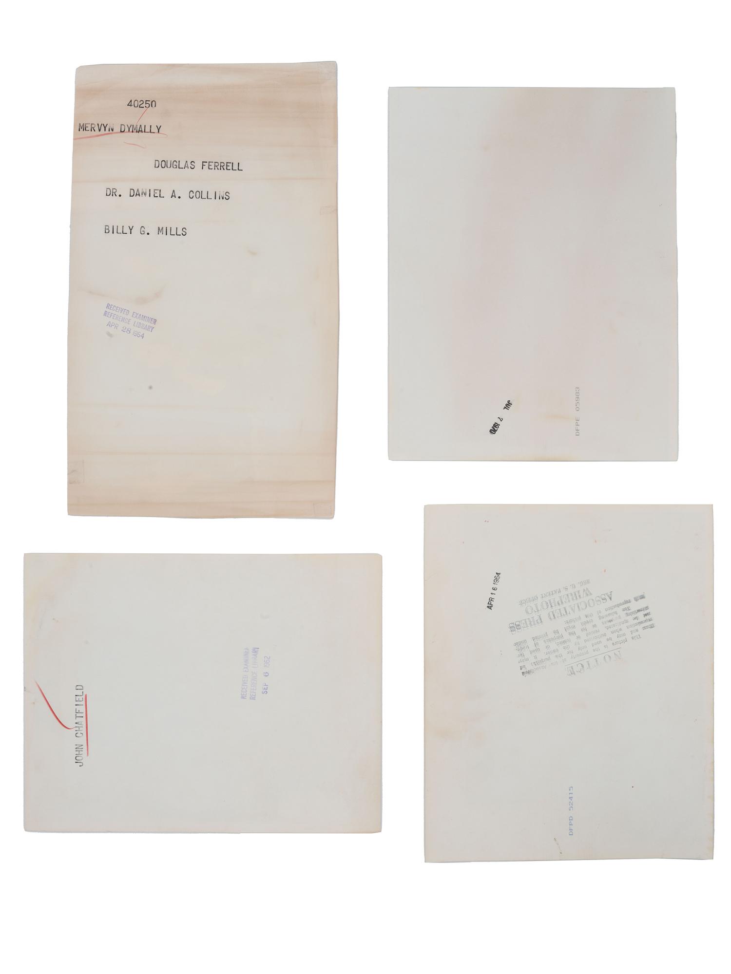 [CIVIL RIGHTS]. A group of 12 press photographs of African American and white politicians and civil rights activists. Ca 1958-1970.