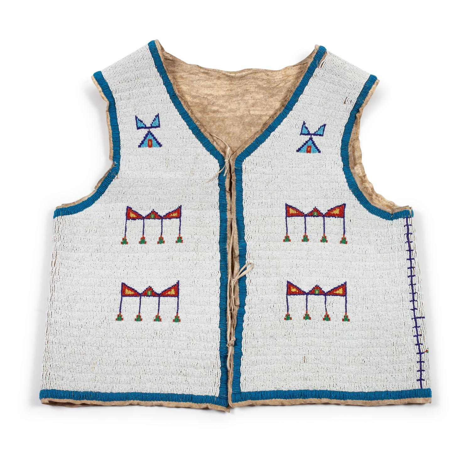 Sioux Beaded Hide Vest