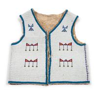 Sioux Beaded Hide Vest