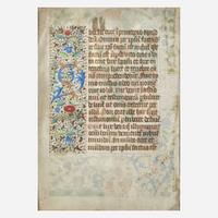 Two Framed Illuminated Manuscript Leaves