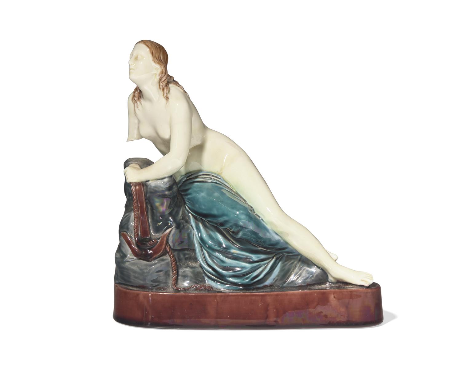 A Wedgwood Glazed Ceramic Figure of Hope