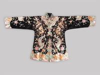 Two Sets of Chinese Embroidered Silk Wedding Gowns