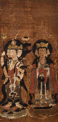 A Set of Six Japanese 'Buddhist' Paintings