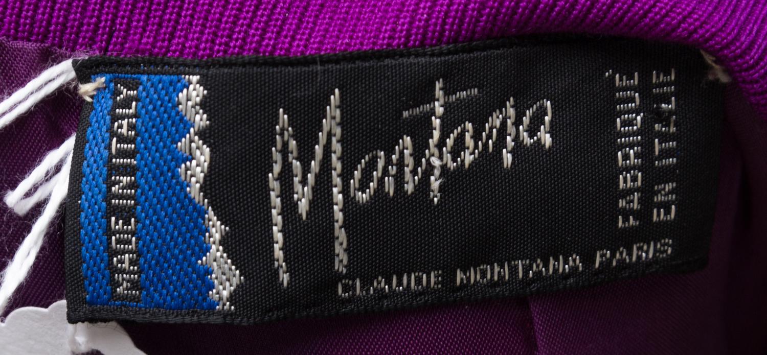 A Claude Montana Purple Wool Jacket,