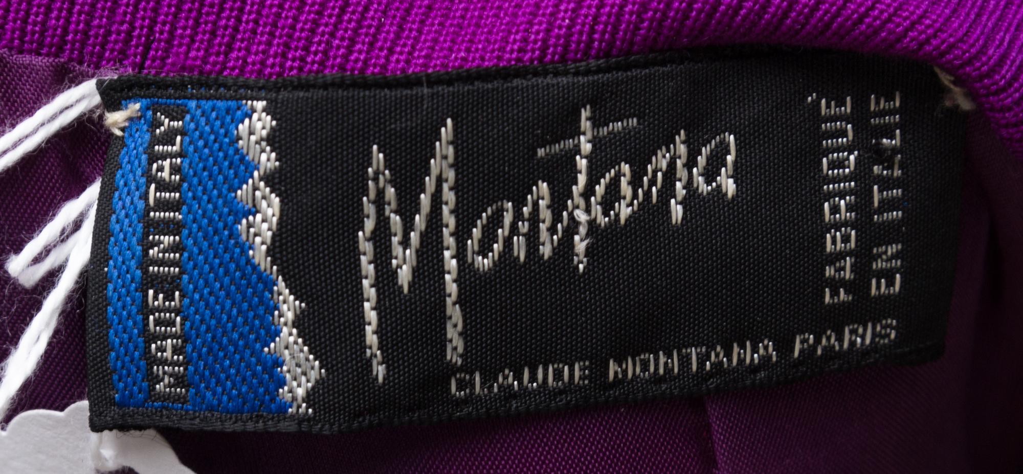 A Claude Montana Purple Wool Jacket,