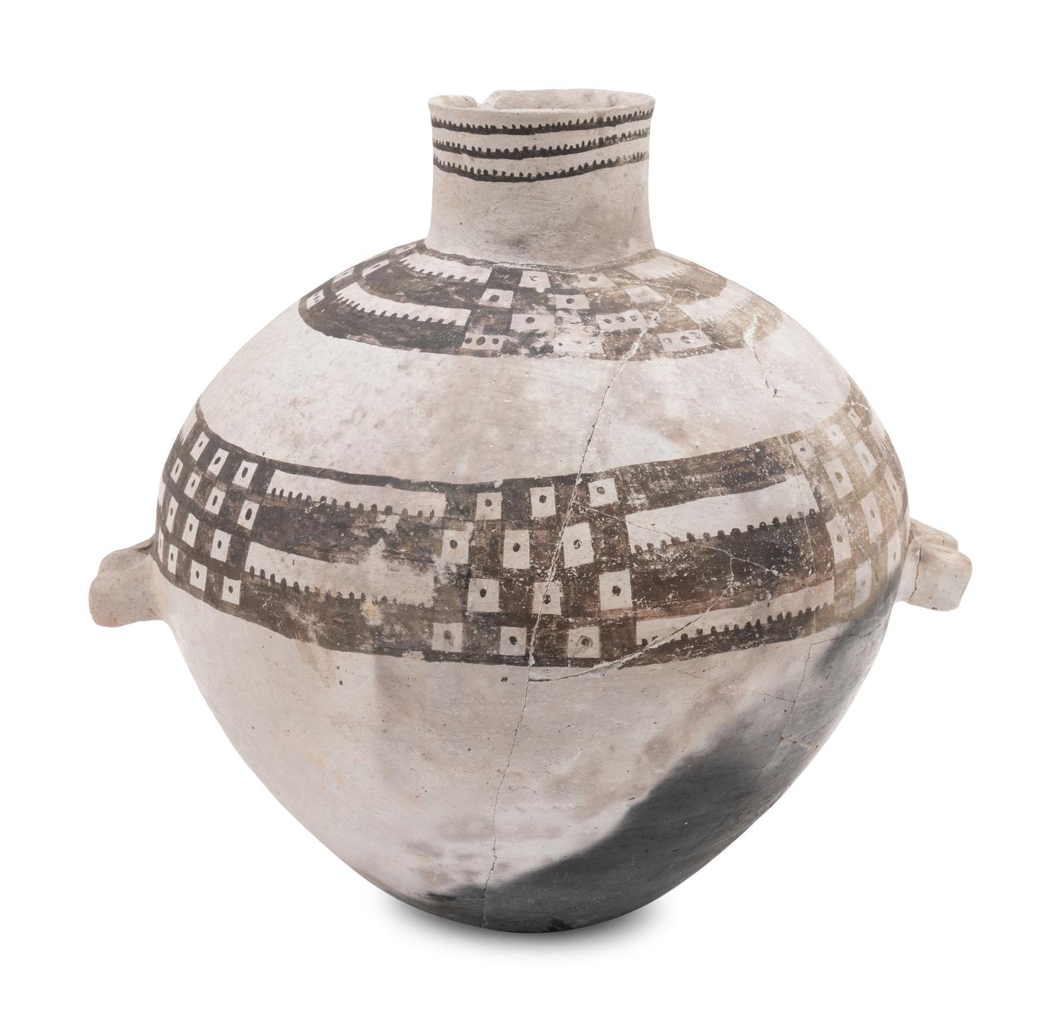 Mesa Verde Black-on-White Pottery Olla