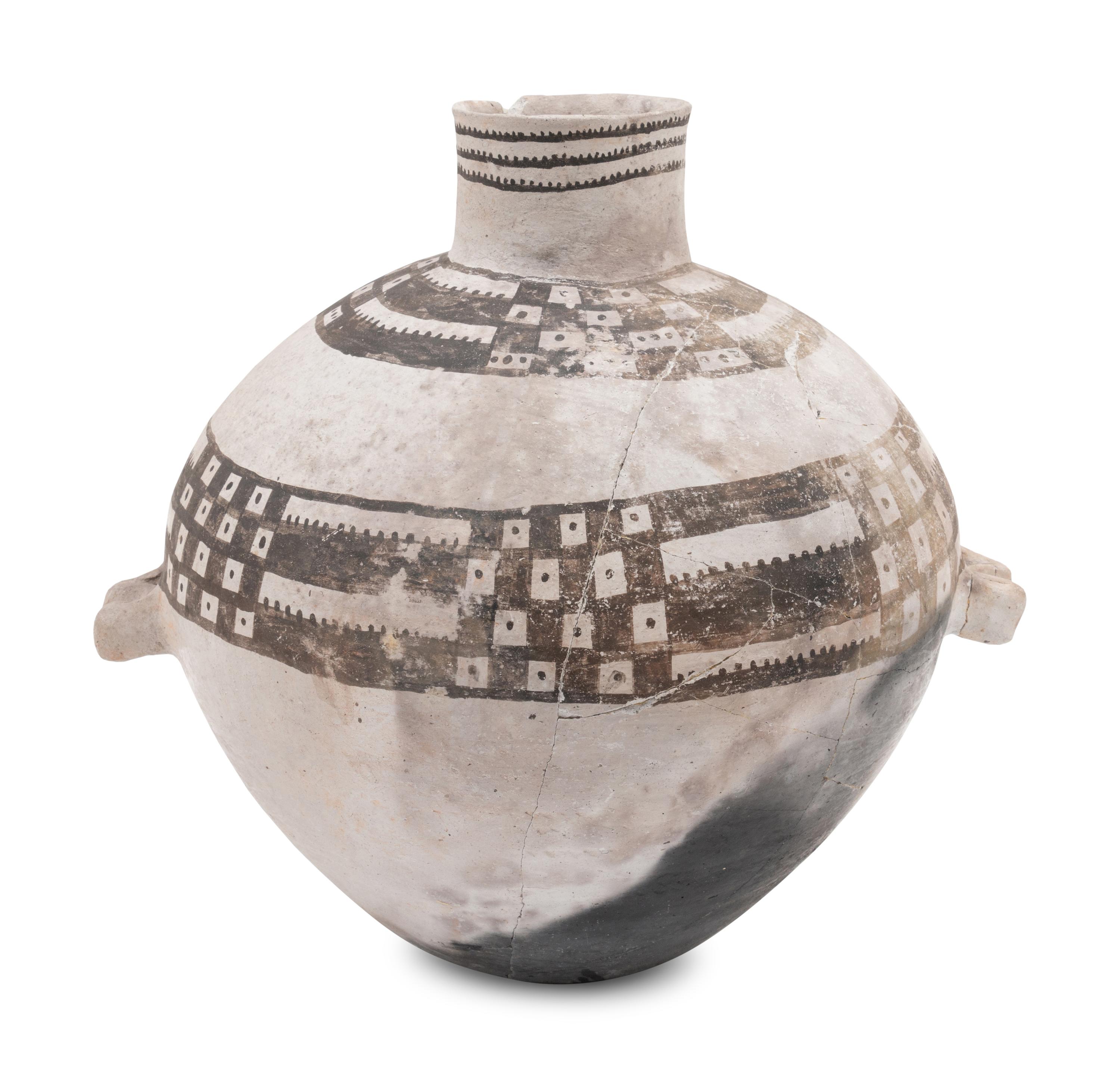 Mesa Verde Black-on-White Pottery Olla