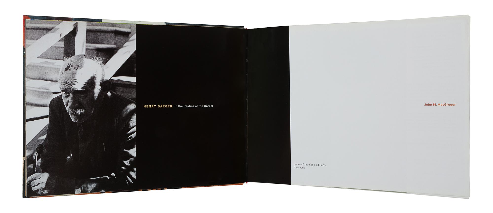 [DARGER, Henry (1892-1973)]. MACGREGOR, John M. Henry Darger: In the Realms of the Unreal. New York: Delano Greenridge Editions, 2002.