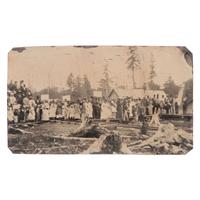 [Early Photography] G roup of 24 Photographs and Ephemera with Railroad Interest
