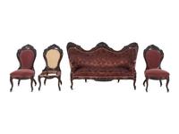 A John Henry Belter Four-Piece Parlor Suite