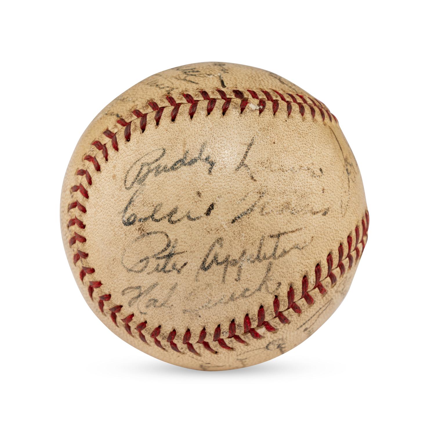 A 1939 Washington Senators Team Signed Autograph Baseball