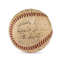 A 1939 Washington Senators Team Signed Autograph Baseball