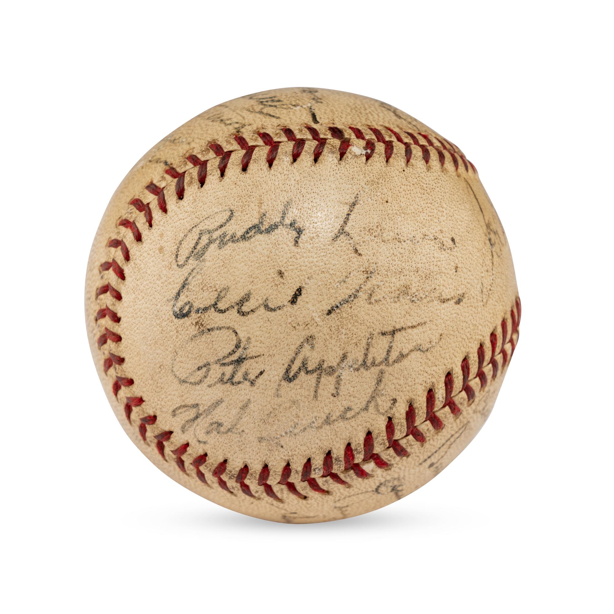A 1939 Washington Senators Team Signed Autograph Baseball