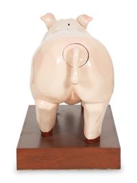 A FAO Schwarz Life Size Wilbur Piggy Bank