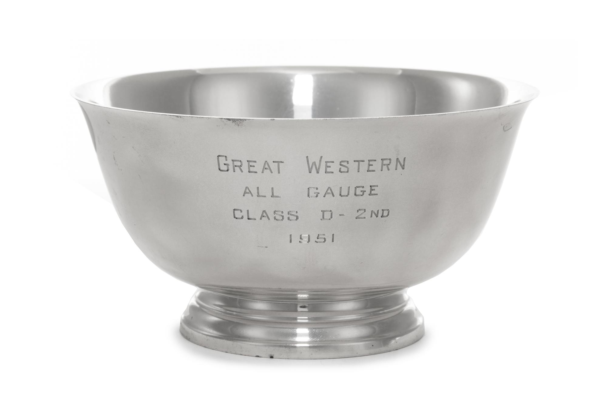 An American Silver Presentation "Revere" Bowl, Wallace Silversmiths, Wallingford, CT, 20th Century, engraved with a presentation dated