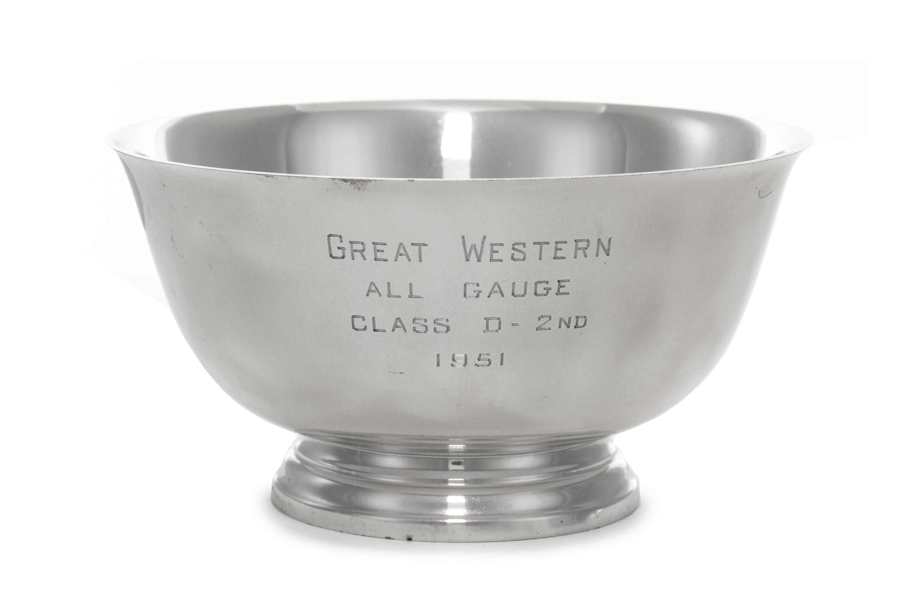An American Silver Presentation "Revere" Bowl, Wallace Silversmiths, Wallingford, CT, 20th Century, engraved with a presentation dated