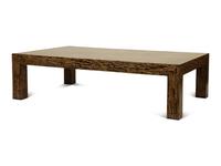 A Contemporary Palmwood-Veneered Cocktail Table