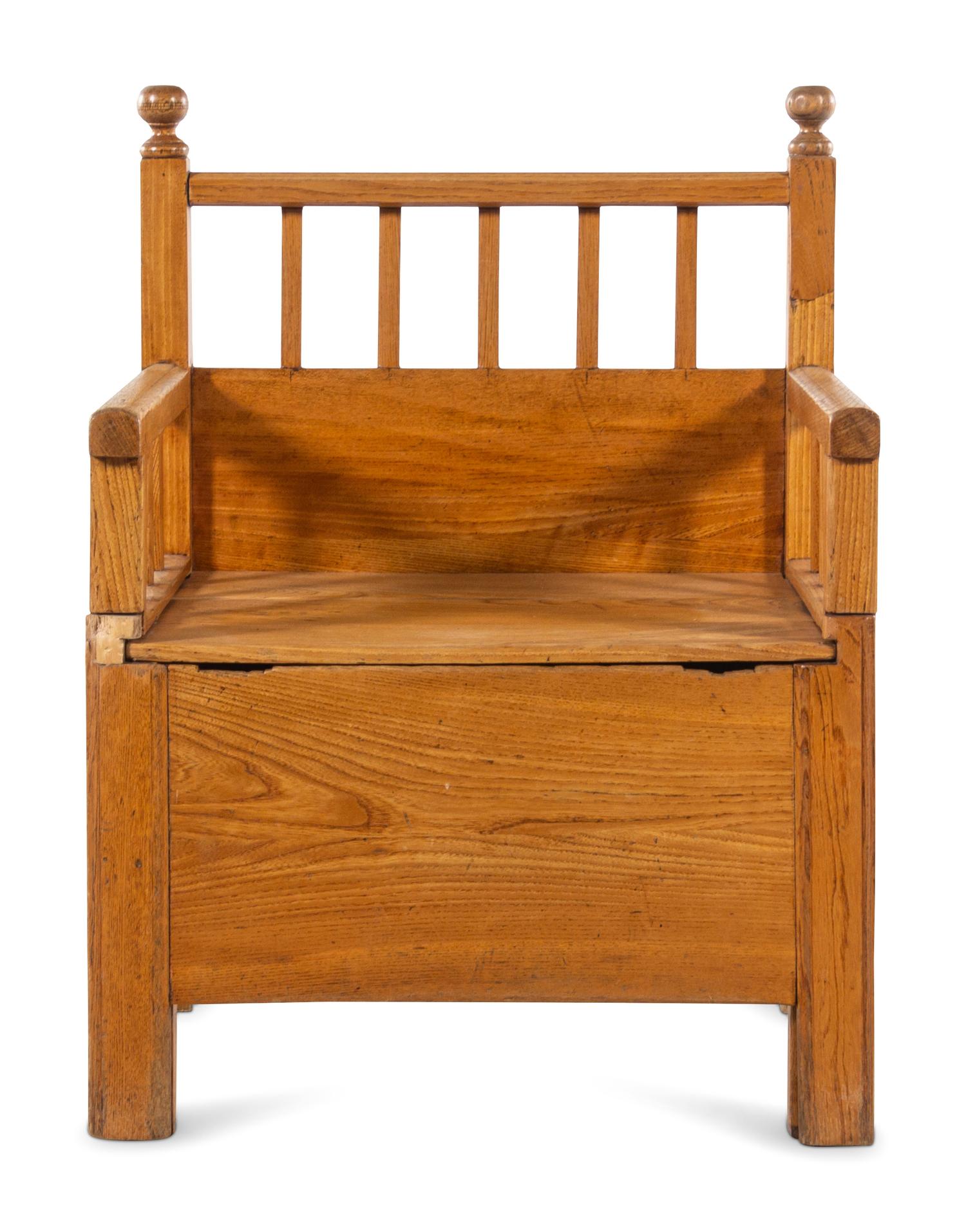A Scandinavian Pine Metamorphic Child's Chair and Bed