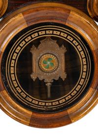 A William Gilbert Églomisé Decorated Wall Clock