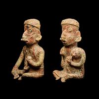 Two Nayarit Seated Figures