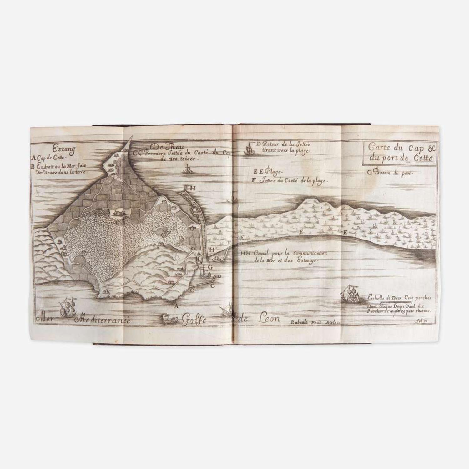 [Travel and Exploration] Froidour, (Louis) de Lettre A Monsieur Barrillon Damoncourt...Contenant la relation & la description des Travaux qui se font en Languedoc, pour la Communication...