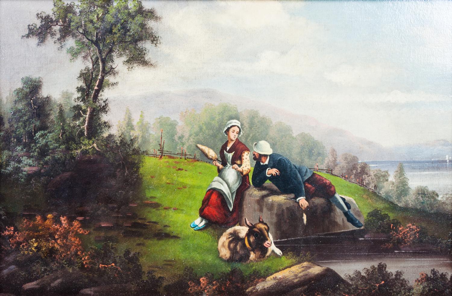Artist Unknown, (19th century), Figures in a Landscape