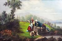 Artist Unknown, (19th century), Figures in a Landscape