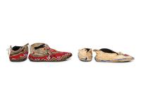 Plains Beaded Hide Moccasins