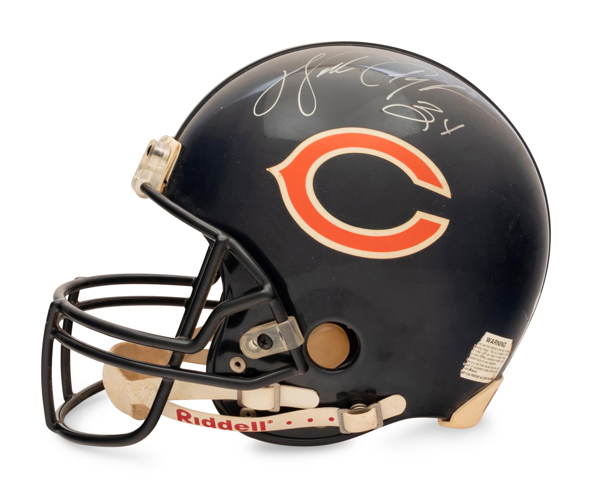 A Walter Payton Signed Autograph Chicago Bears Full Size Football Helmet (Beckett Authentication Services BAS Certified),
