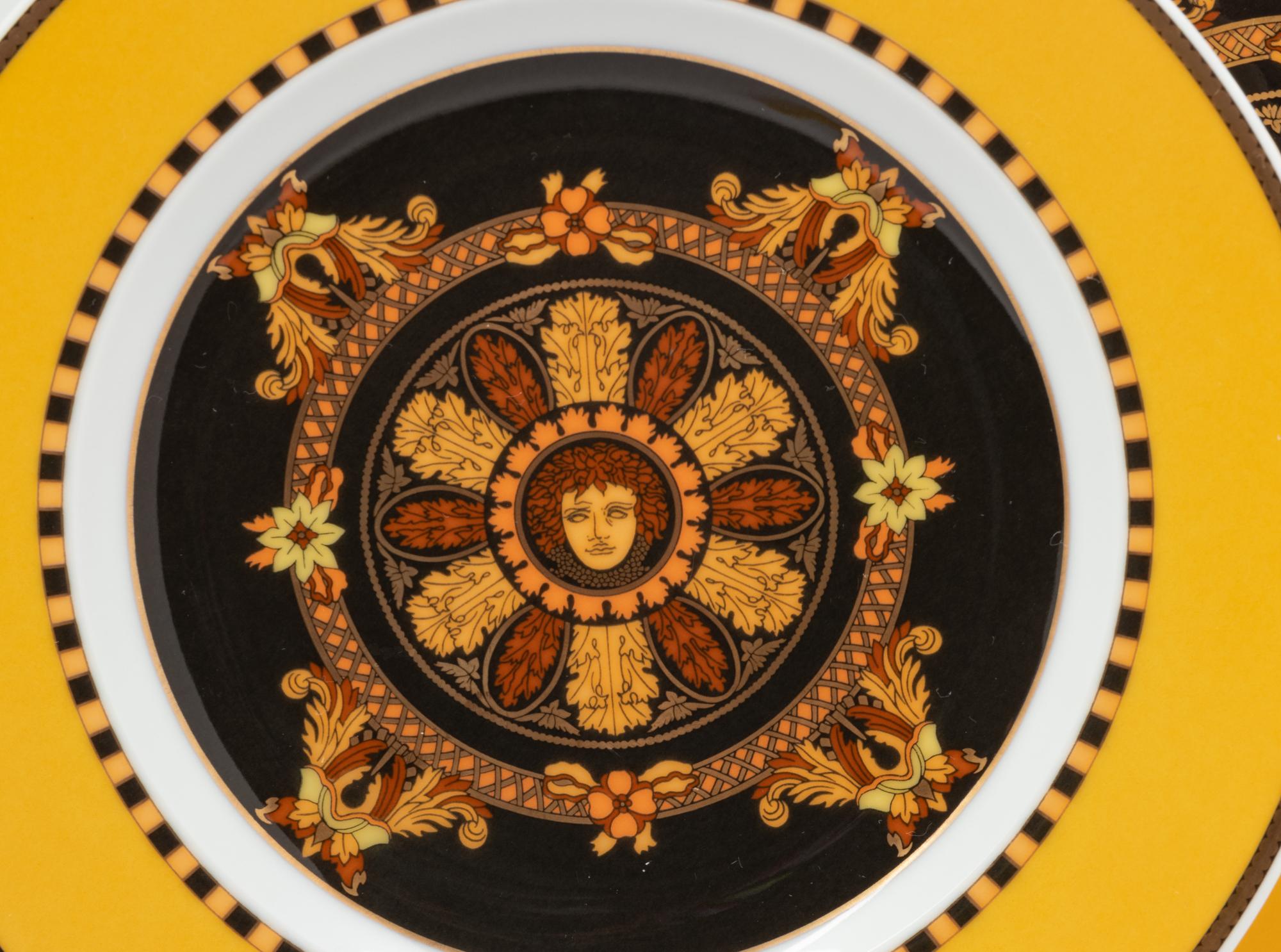 A Set of Versace Barocco Porcelain Plates