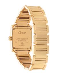 CARTIER, REF. 2385 18K YELLOW GOLD AND DIAMOND ‘TANK FRANCAISE’ WRISTWATCH