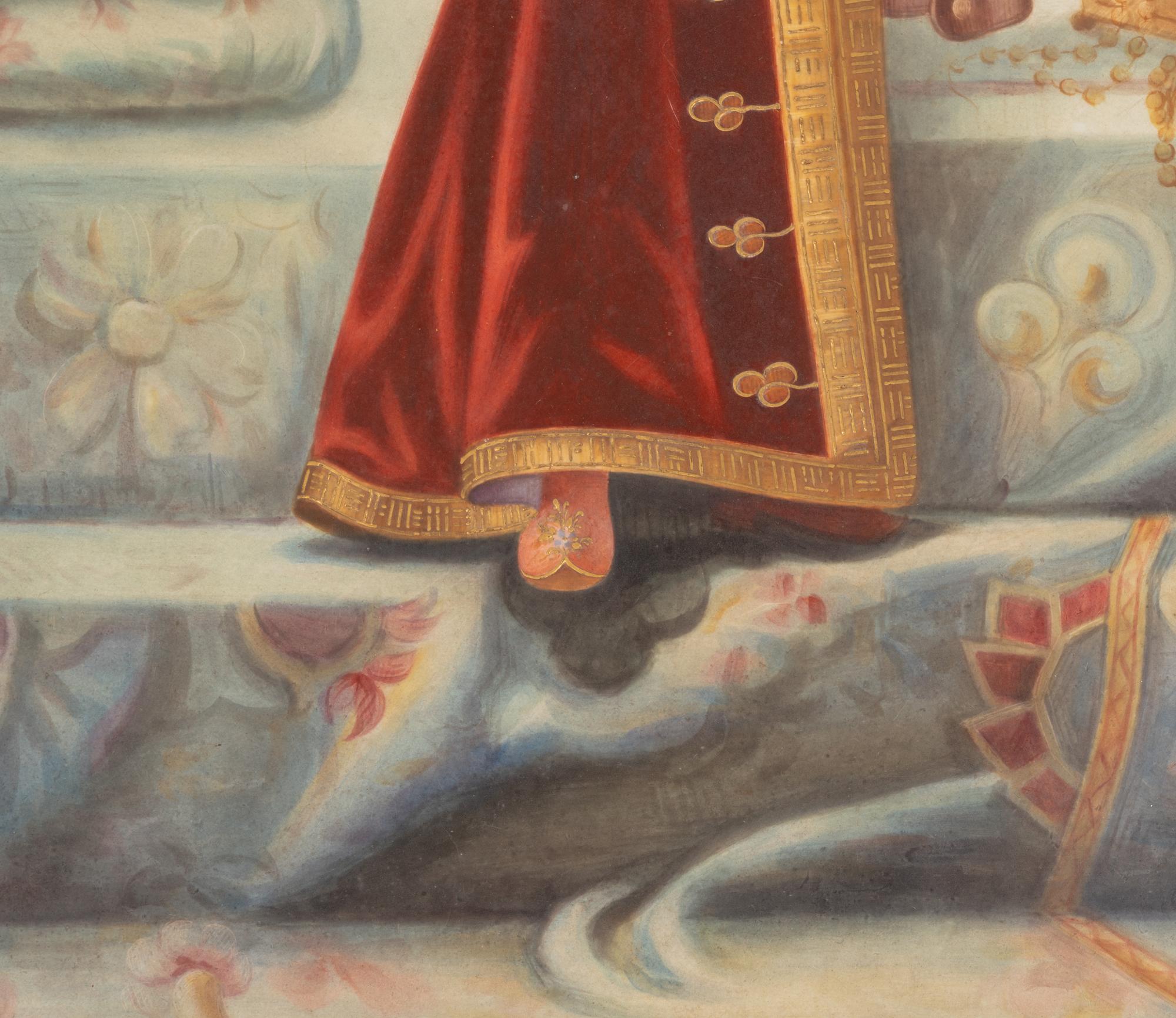 A Continental Porcelain Plaque