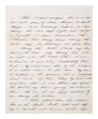 [CIVIL WAR]. Battle of Chancellorsville letter with hand-drawn map of the battlefield, written 5 days after the battle by First Lieutenant Daniel K. Cross, 5th New Hampshire Infantry. "Camp near Falmouth Va," 8 May 1863.