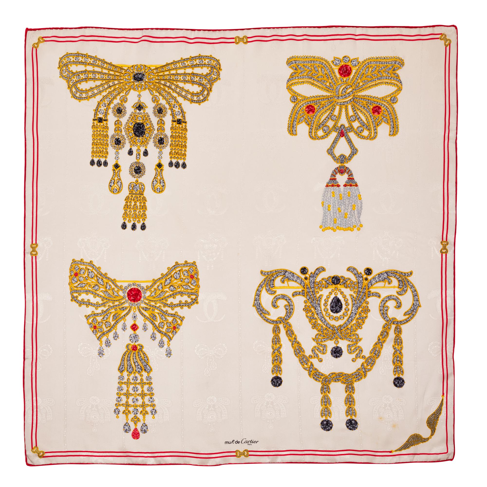 Cartier Silk Scarf, 1980-90s